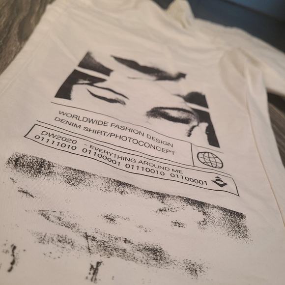 WHITE TAPERED TROUSERS - Picture 3 of 4